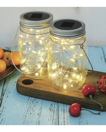 Veli Line Solar Glass Jar 2pk Vl 30219