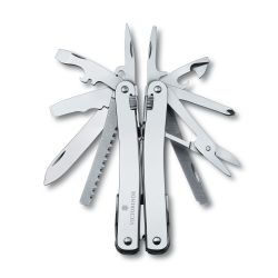 Victorinox Swisstool Spirit  In Leather Pouch With Pointed Multitool