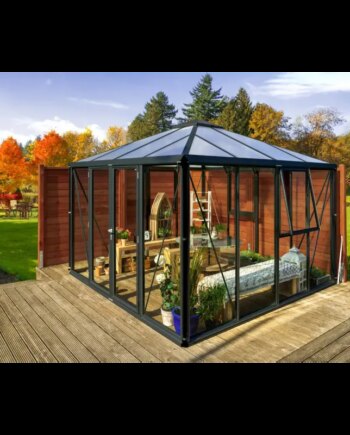 Vitavia Fortuna 10200 Sort Drivhus 3mm Hærdet Glas  10mm Polytag