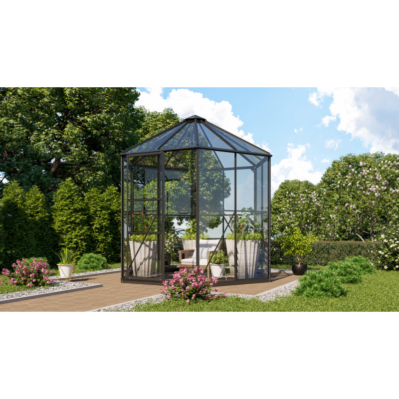 Vitavia Hera 4500 Sort 3mm Hærdet Glas   Sokkel
