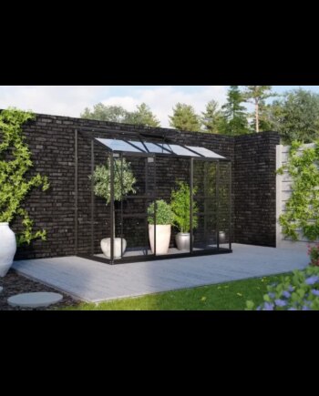 Vitavia Ida 3300 Sort Drivhus 3mm Delt Glas