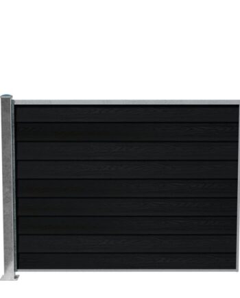 Wimex Fag Glyngøre Royal T140  -profil Wpc Sort Galv  Stolpe   Fod 1400   1893 Mm