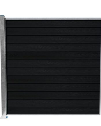 Wimex Fag Glyngøre Royal T180  -profil Wpc Sort Galv  Stolpe   Fod 1800   1893 Mm