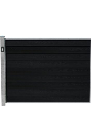 Wimex Fag Glyngøre Royal T140  -profil Wpc Sort Galv  Stolpe    Lys