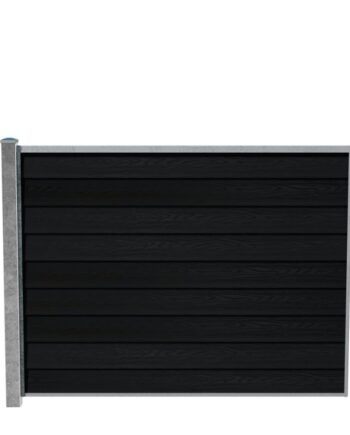 Wimex Fag Glyngøre Royal T140  -profil Wpc Sort Galv  Stolpe 1400   1893 Mm