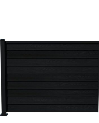 Wimex Fag Glyngøre Royal T140  -profil Wpc Sort Pulverlak Stolpe    Fod 1400   1893 Mm