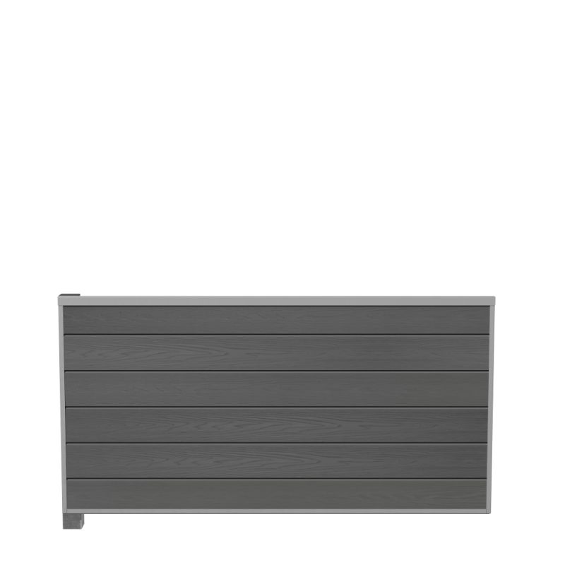 Wimex Fag Glyngøre Superb T90  -profil Wpc Grå Galv  Stolpe  -skinne 900   1893 Mm