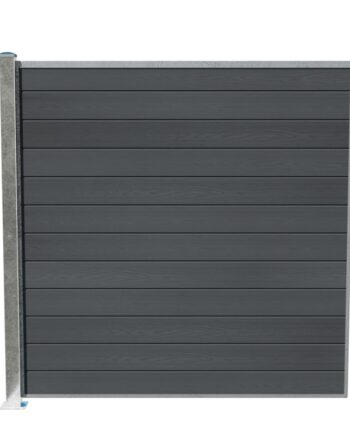 Wimex Fag Glyngøre Superb T180  -profil Wpc Grå Galv  Stolpe   Fod 1800   1893 Mm