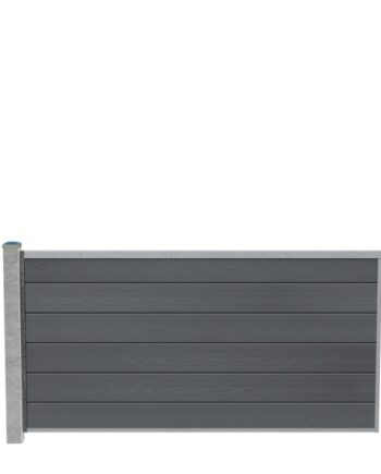 Wimex Fag Glyngøre Superb T90  -profil Wpc Grå Galv  Stolpe 900   1893 Mm