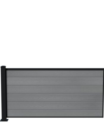Wimex Fag Glyngøre Superb T90  -profil Wpc Grå Pulverlak Stolpe    Fod 900   1893 Mm