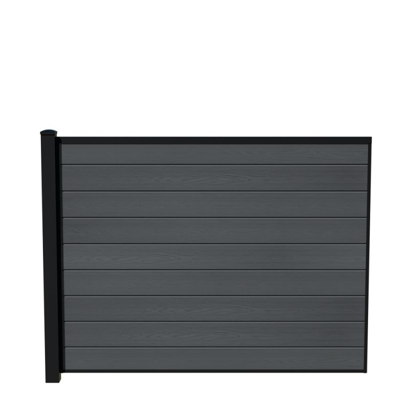 Wimex Fag Glyngøre Superb T140  -profil Wpc Grå Pulverlak Stolpe 1400   1893 Mm