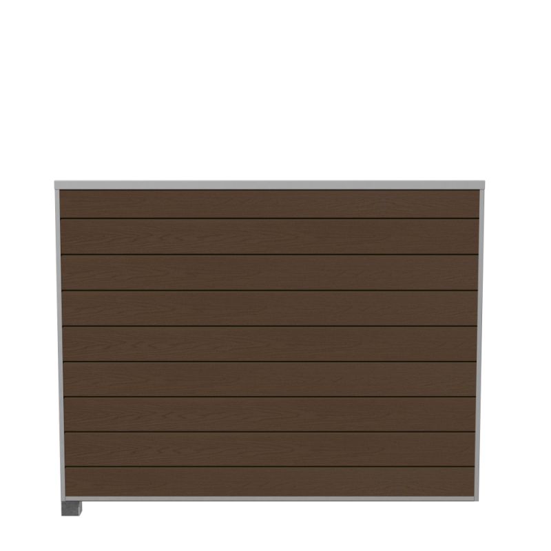 Wimex Fag Glyngøre Superb T140  -profil Wpc Teak Galv  Stolpe  -skinne 1400   1893 Mm