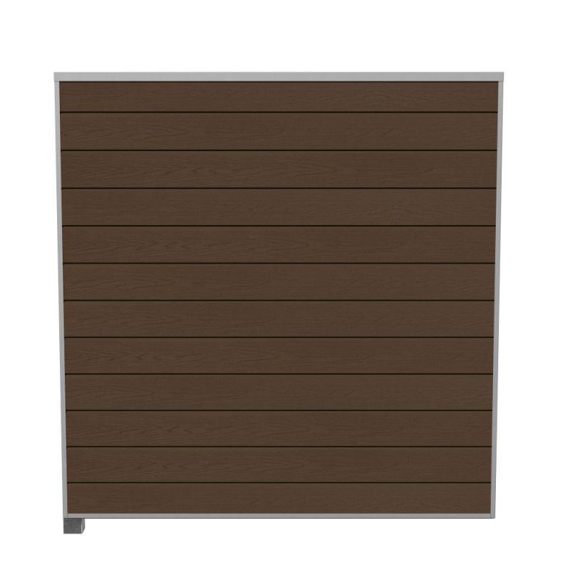 Wimex Fag Glyngøre Superb T180  -profil Wpc Teak Galv  Stolpe  -skinne 1800   1893 Mm