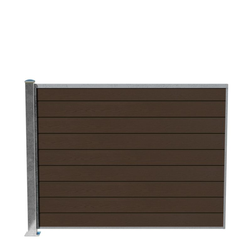 Wimex Fag Glyngøre Superb T140  -profil Wpc Teak Galv  Stolpe   Fod 1400   1893 Mm