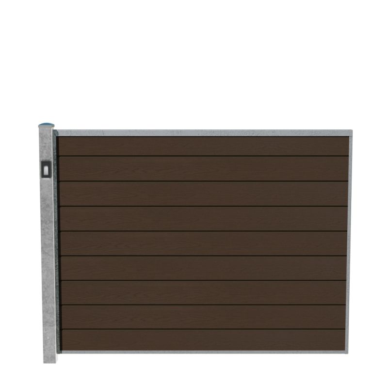 Wimex Fag Glyngøre Superb T140  -profil Wpc Teak Galv  Stolpe    Lys