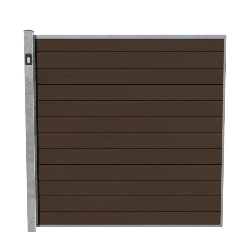 Wimex Fag Glyngøre Superb T180  -profil Wpc Teak Galv  Stolpe    Lys
