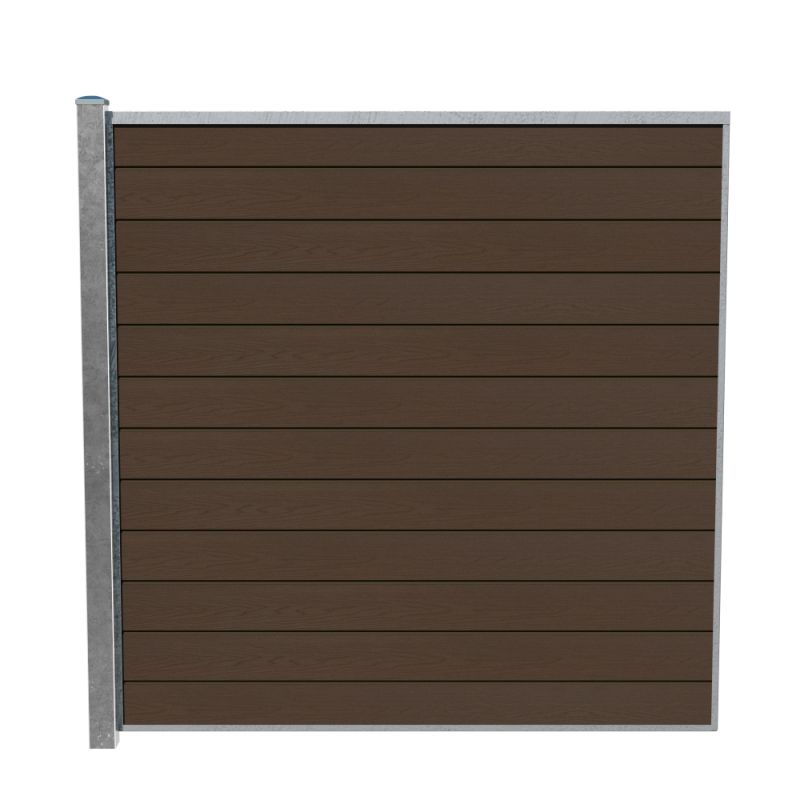 Wimex Fag Glyngøre Superb T180  -profil Wpc Teak Galv  Stolpe 1800   1893 Mm
