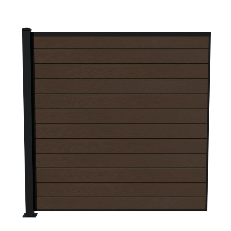 Wimex Fag Glyngøre Superb T180  -profil Wpc Teak Pulverlak Stolpe    Fod 1800   1893