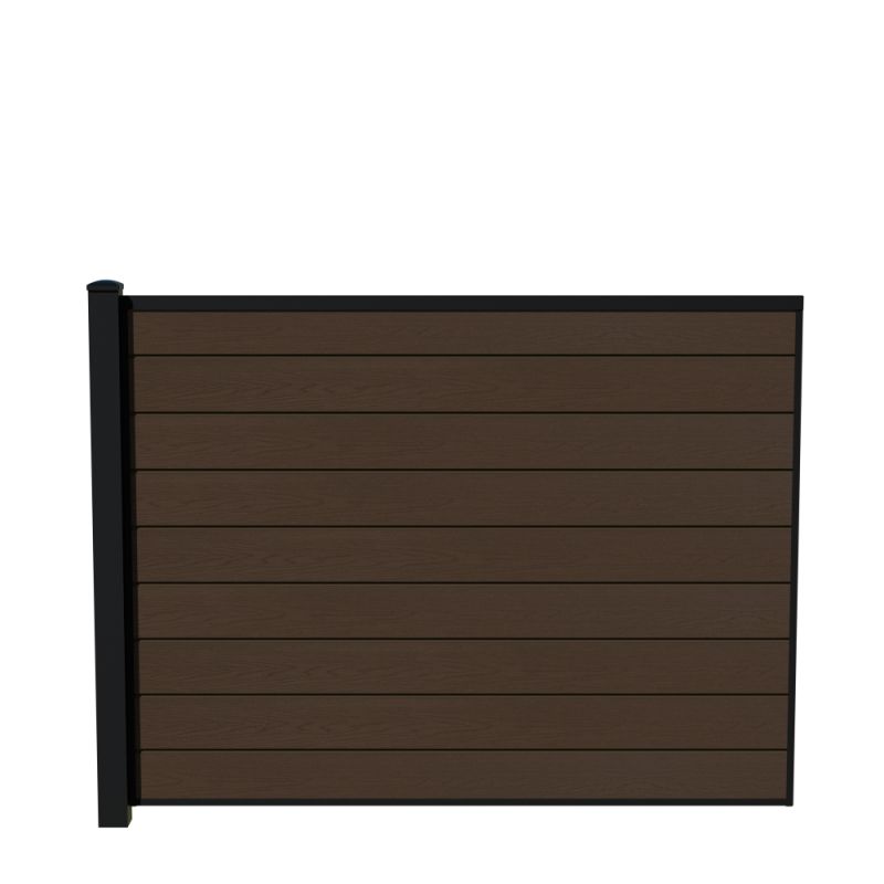 Wimex Fag Glyngøre Superb T140  -profil Wpc Teak Pulverlak Stolpe 1400   1893 Mm