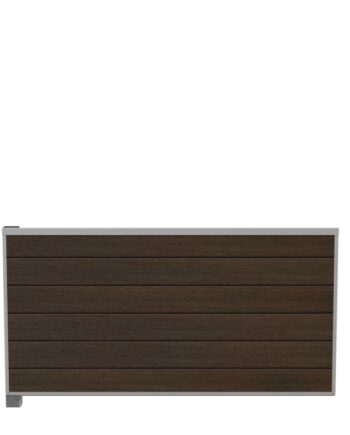 Wimex Fag Livø Prime T90  -profil Wpc Matbrun Galv  Stolpe  -skinne 900   1893 Mm