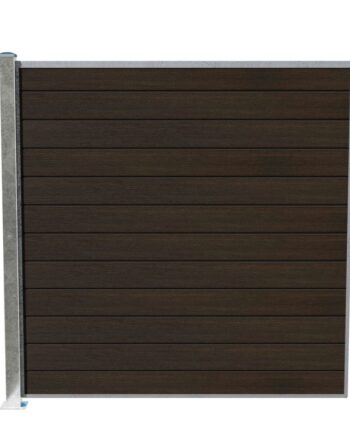 Wimex Fag Livø Prime T180  -profil Wpc Matbrun Galv  Stolpe   Fod 1800   1893 Mm