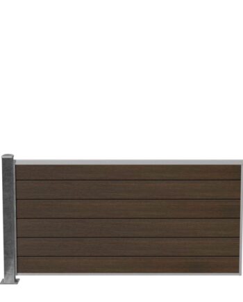 Wimex Fag Livø Prime T90  -profil Wpc Matbrun Galv  Stolpe   Fod 900   1893 Mm