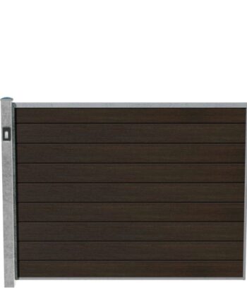 Wimex Fag Livø Prime T140  -profil Wpc Matbrun Galv  Stolpe    Lys