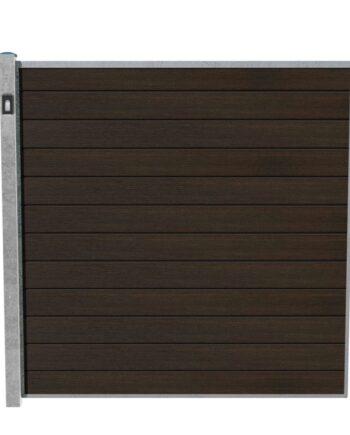 Wimex Fag Livø Prime T180  -profil Wpc Matbrun Galv  Stolpe    Lys