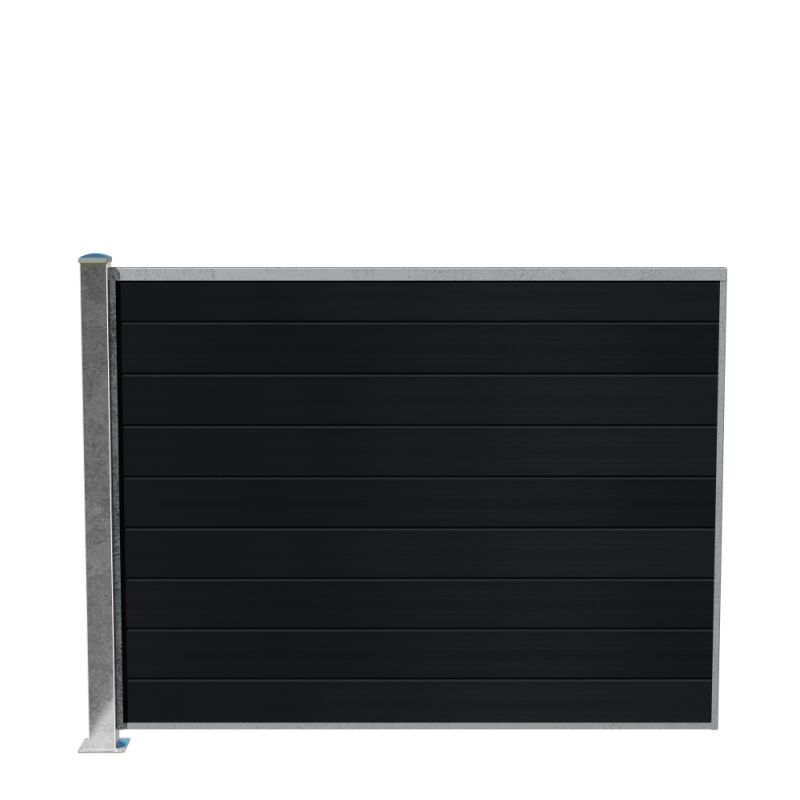 Wimex Fag Livø Prime T140 -profil Wpc Matsort Galv Stolpe Fod 1400 1893 Mm