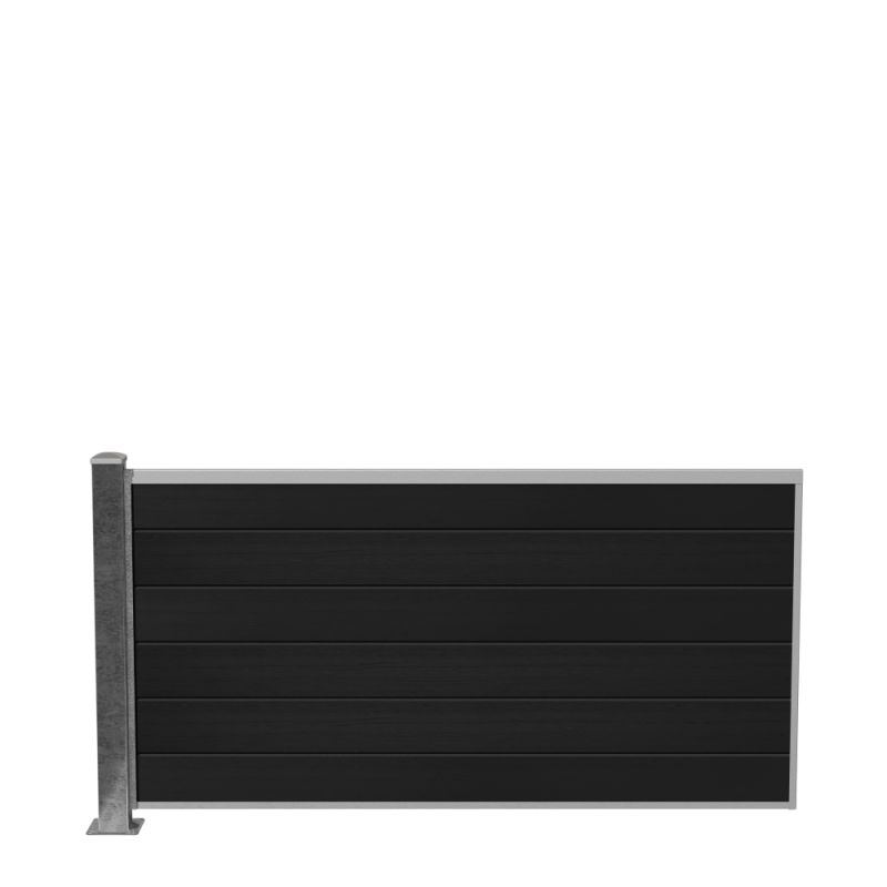 Wimex Fag Livø Prime T90 -profil Wpc Matsort Galv Stolpe Fod 900 1893 Mm