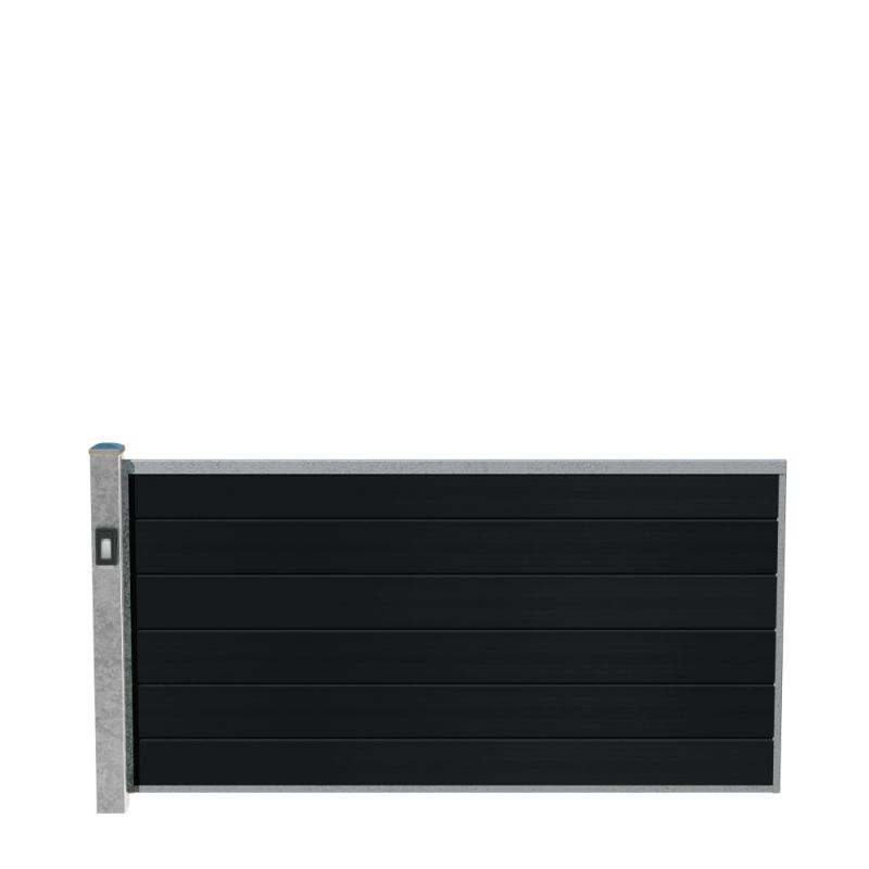 Wimex Fag Livø Prime T90 -profil Wpc Matsort Galv Stolpe Lys