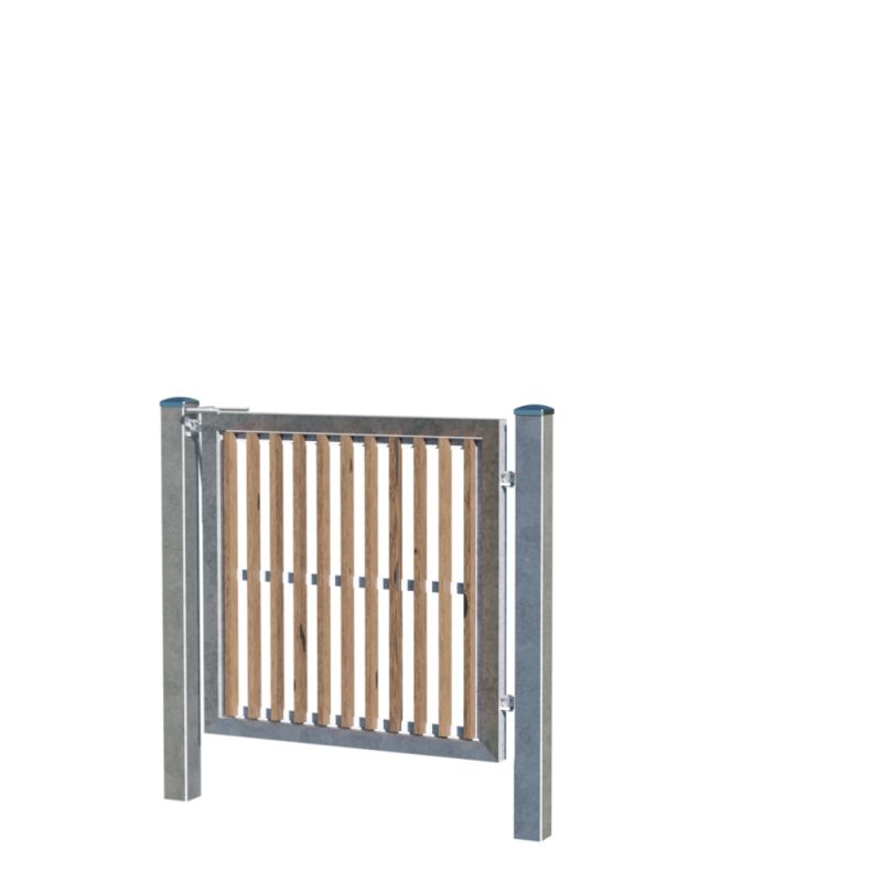 Wimex Låge Trend Lamelhegn Termotræ Galv  Stolpe 1020   1190 Mm