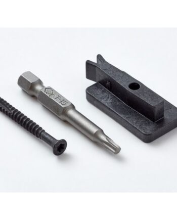 Wimex Royal Preload Bort-clips Sort   Inkl  Skrue 45 Mmbort  -clips Bred 23mm   100 St