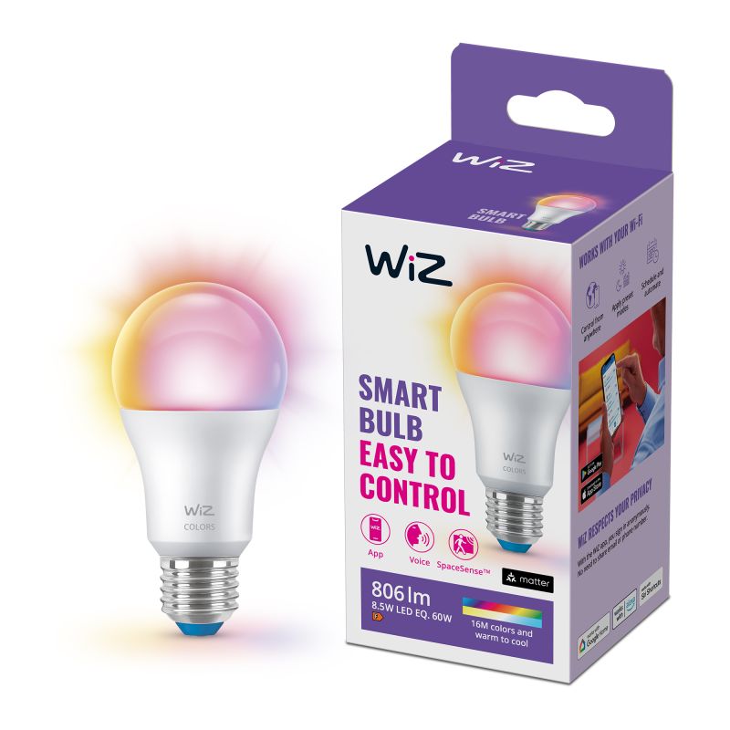 Wiz Pære Farvet E27 60w 929002383602