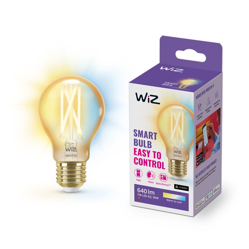 Wiz Pære Filament Rav E27 50w 929003017401