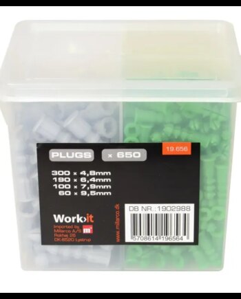 Workï It Plugs-sortiment   Boks             10   Mm 650 Assorterede