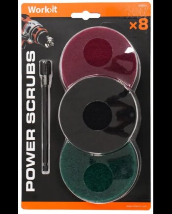 Work-it Power Scrubs Sliberondeller Til Boremaskine ø100 Mm