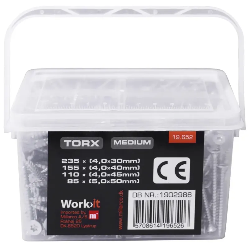 Work-it Skrueboks Torx Medium Til Indendørs Brug 585 Stk