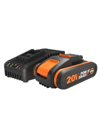 Worx Batteri Sæt 20v   0ah 2a Lader 60 Min