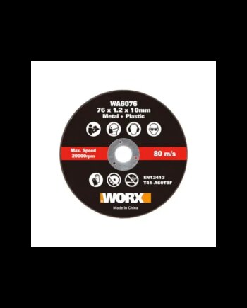 Worx   Pc  76mm   10mm Skæreskive Metal