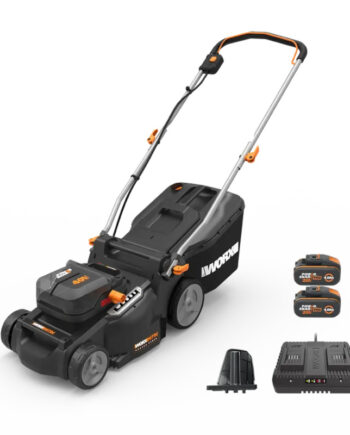 Worx 40v 37 Cm Batteridrevet Plæneklipper   Wg737e