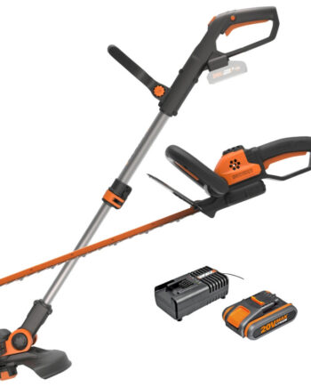 Worx 20v Powershare Græstrimmer   Hækkeklipper Sæt   Wg918e