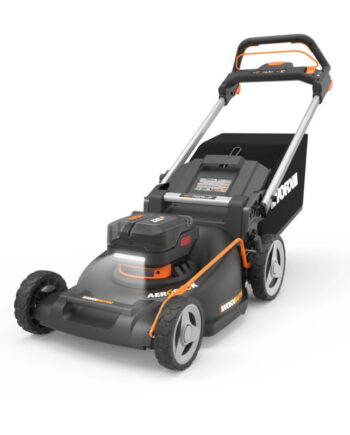 Worx 20v Powershare Nitro Plæneklipper Med   Stk    0ah Batterier Og Dobbeltlader   Wg760e