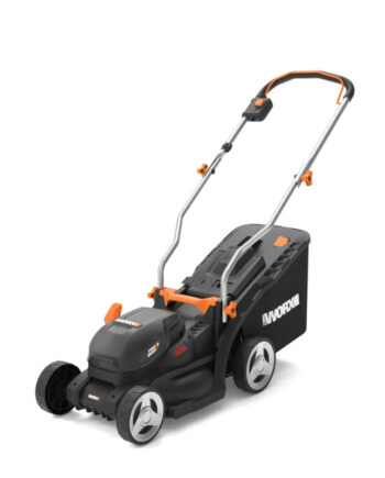 Worx 20v Powershare Plæneklipper 33 Cm Med   0ah Batteri Og Lader Wg733e