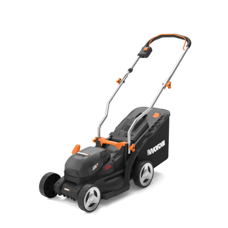 Worx 20v Powershare Plæneklipper 33 Cm Med 0ah Batteri Og Lader Wg733e