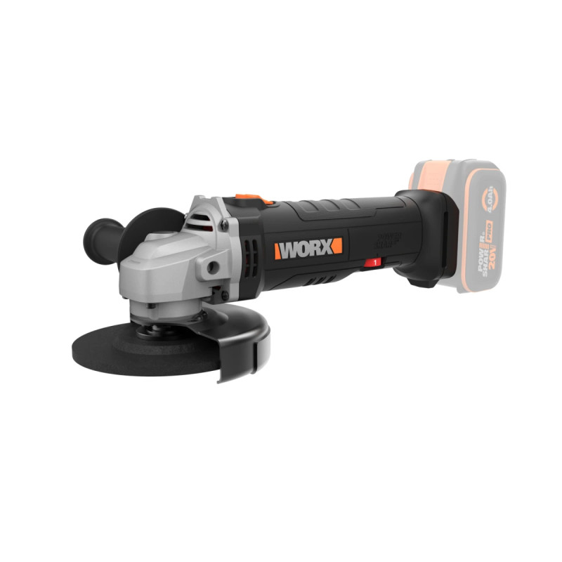 Worx 20v Powershare Vinkelsliber 125 Mm Solo Wx807