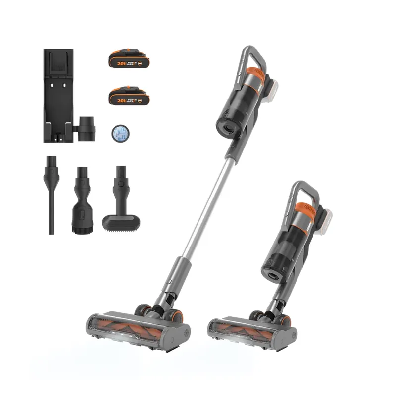 Worx 20v Støvsuger  Kulfri Inkl  2x2 0ah Batterier Wx038