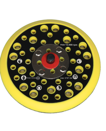 ø125mm  Bagskive Til Luftdreven Excentersliber 40 Huller