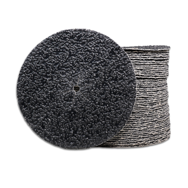 ø150mm Silicium Oxid Velcro Kantrondeller Med 8mm Centerhul 50 Stk Pakke Korn P40