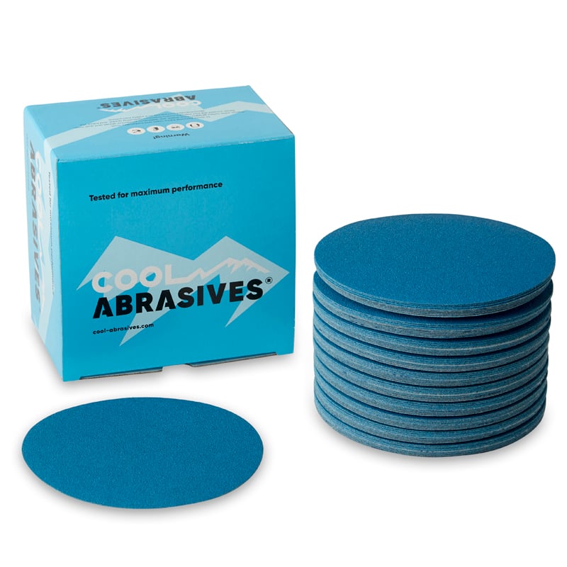 Sliberondeller ø150mm 50 Stk  Cool Blue Korn P40